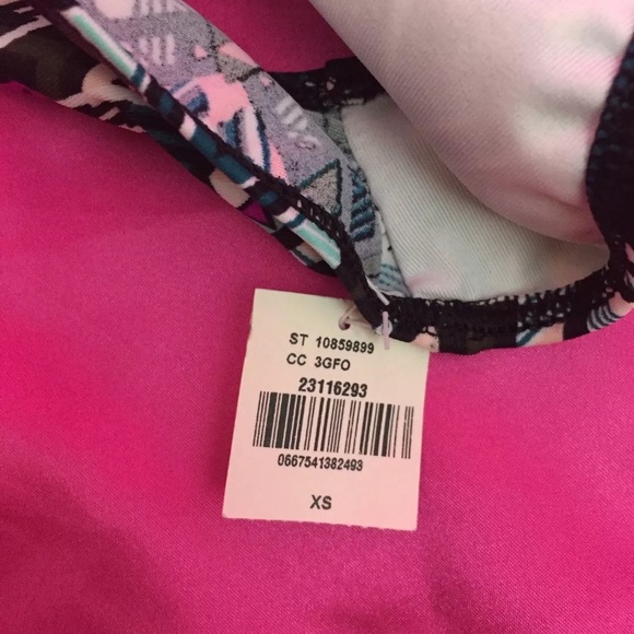 Victoria's Secret PINK Geo Ruched Bottom Swim XS - Picture 2 of 2